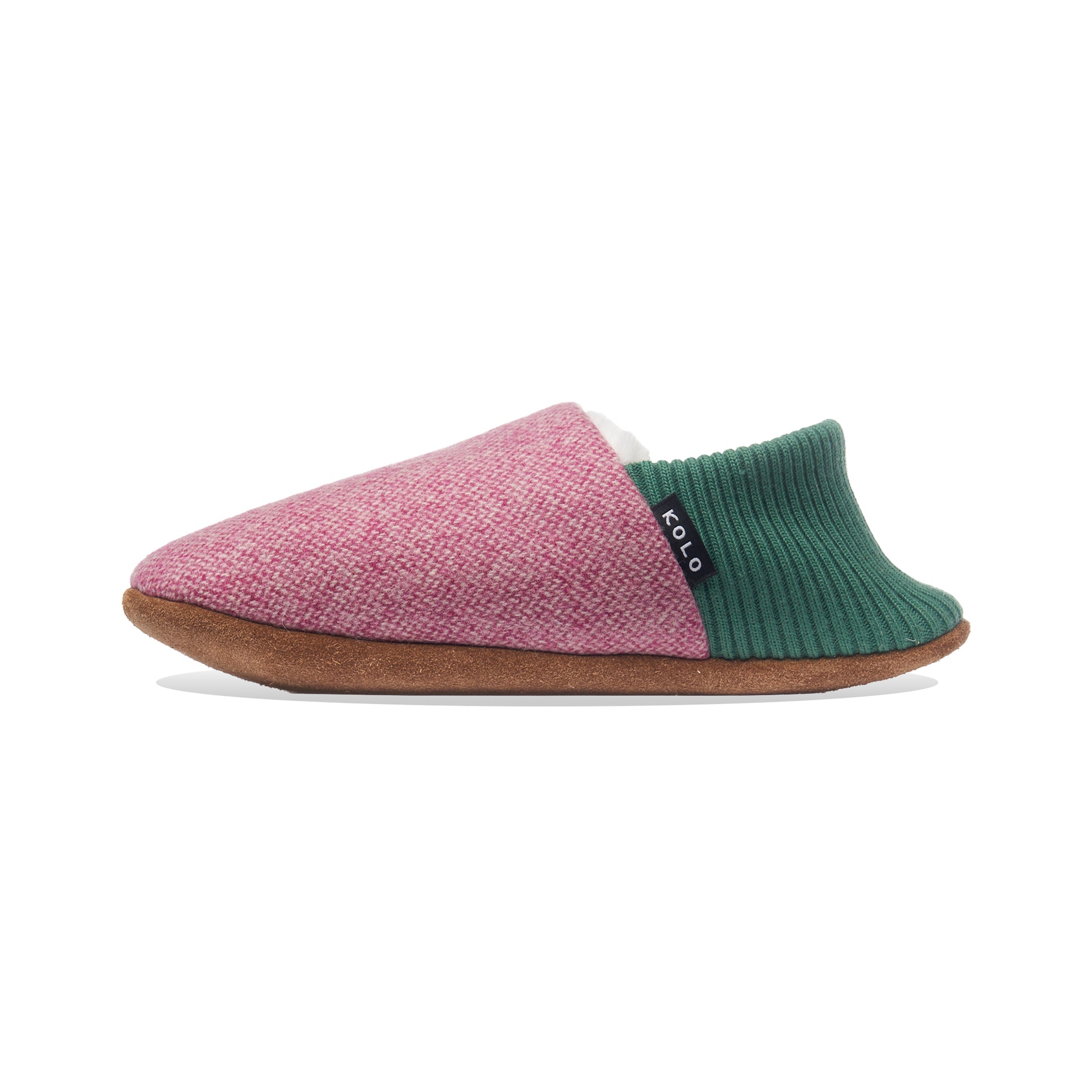 Burel Wool House Shoes - Fur-Lined