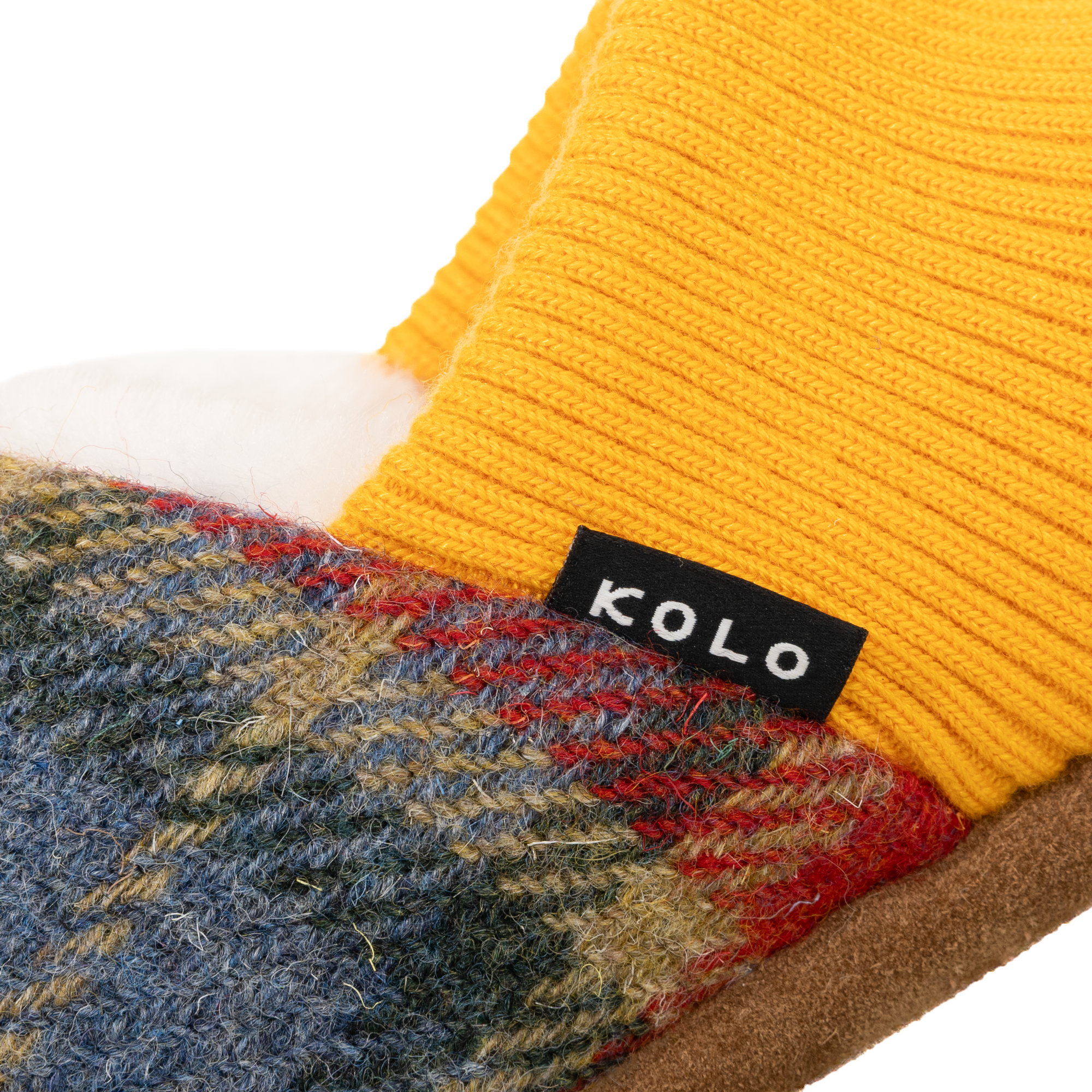 Finn Tweed House Shoes - Fur-Lined
