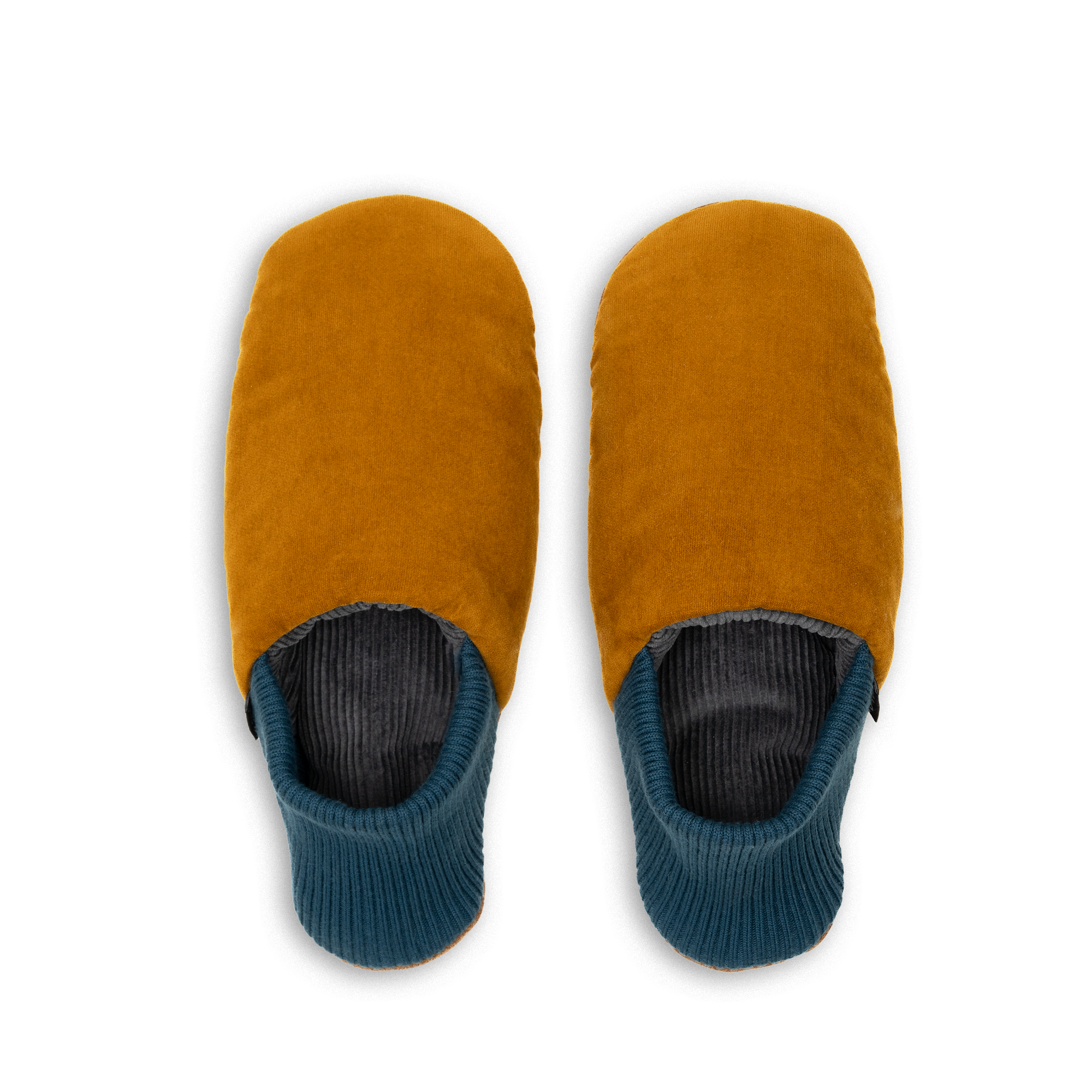 Vannes Velvet House Shoes - Corduroy-Lined