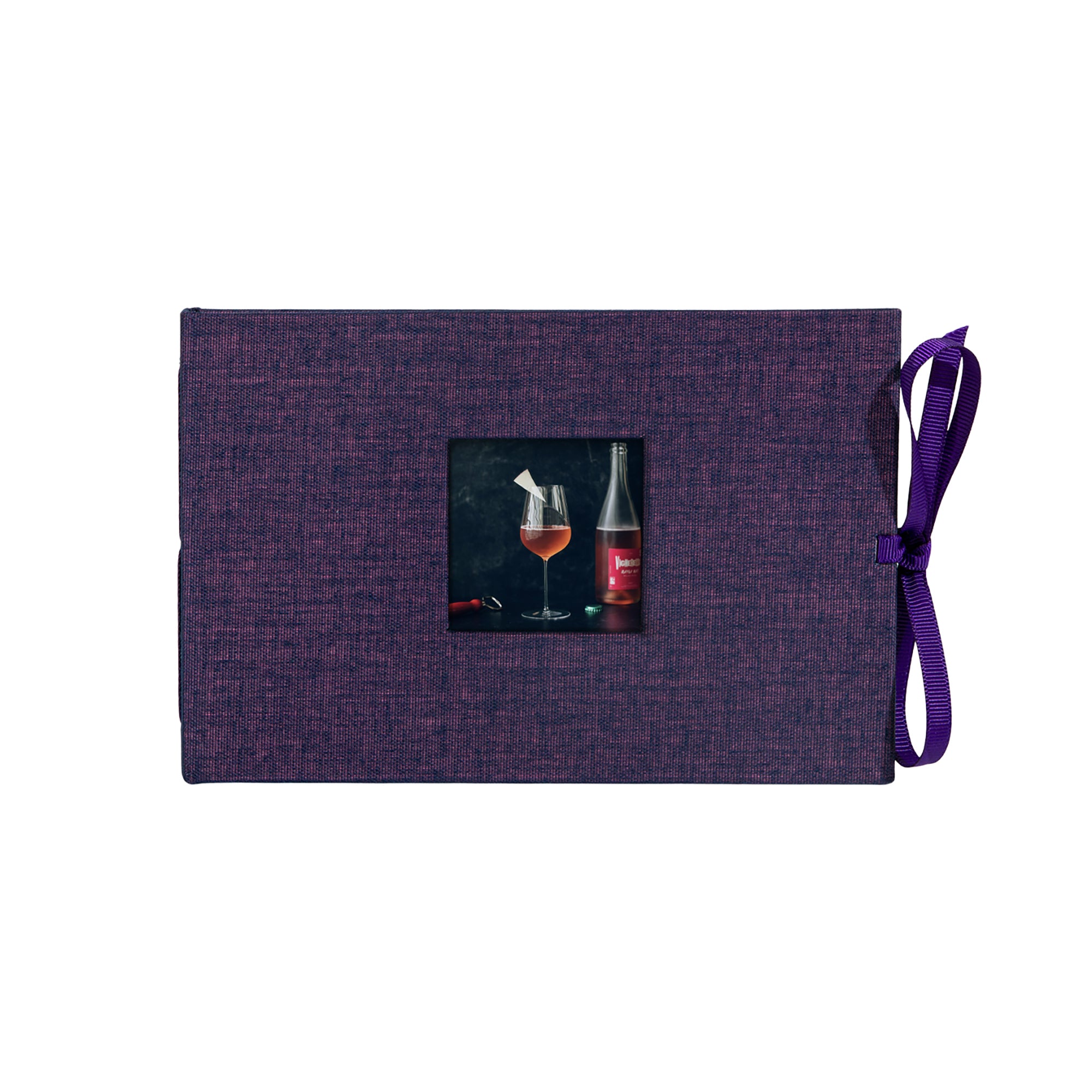 noci photo album in chambray amethyst