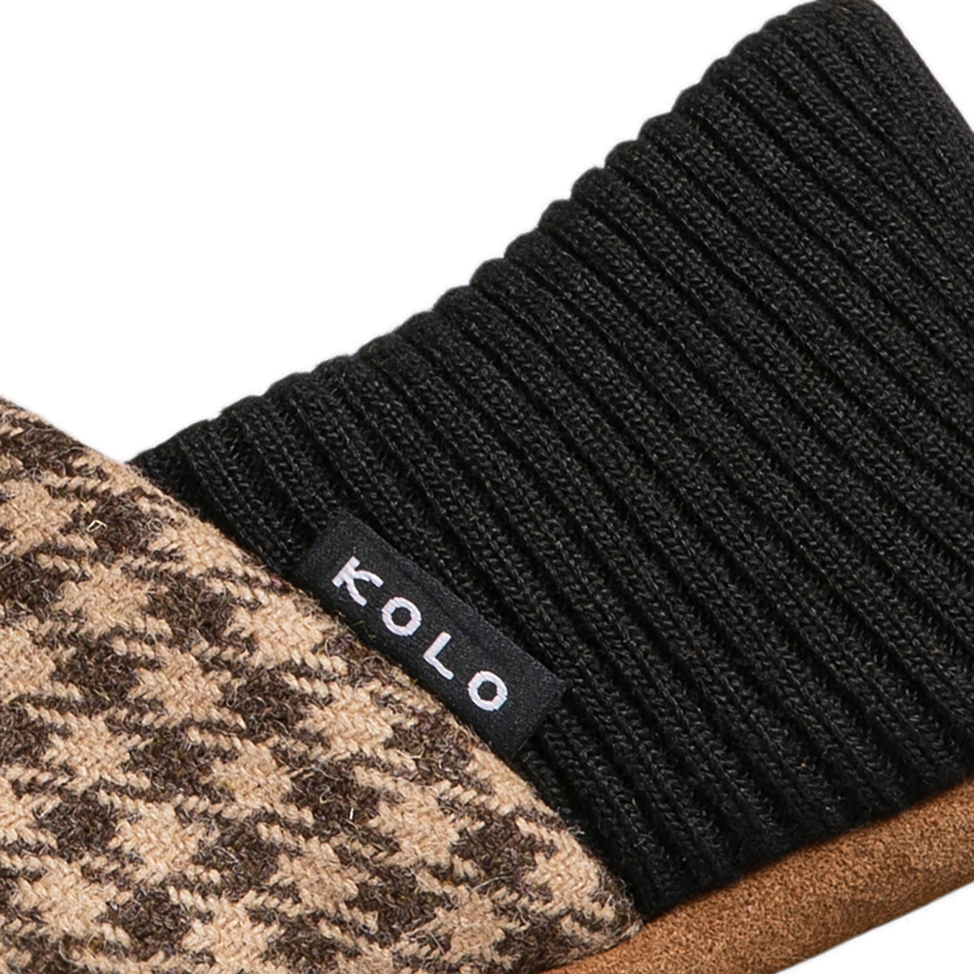 Finn Tweed House Shoes - Fur-Lined