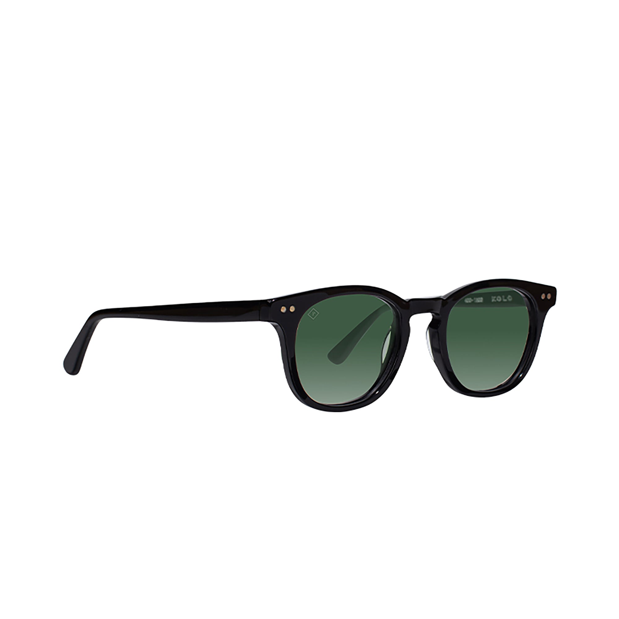 chester black sunglasses green lens