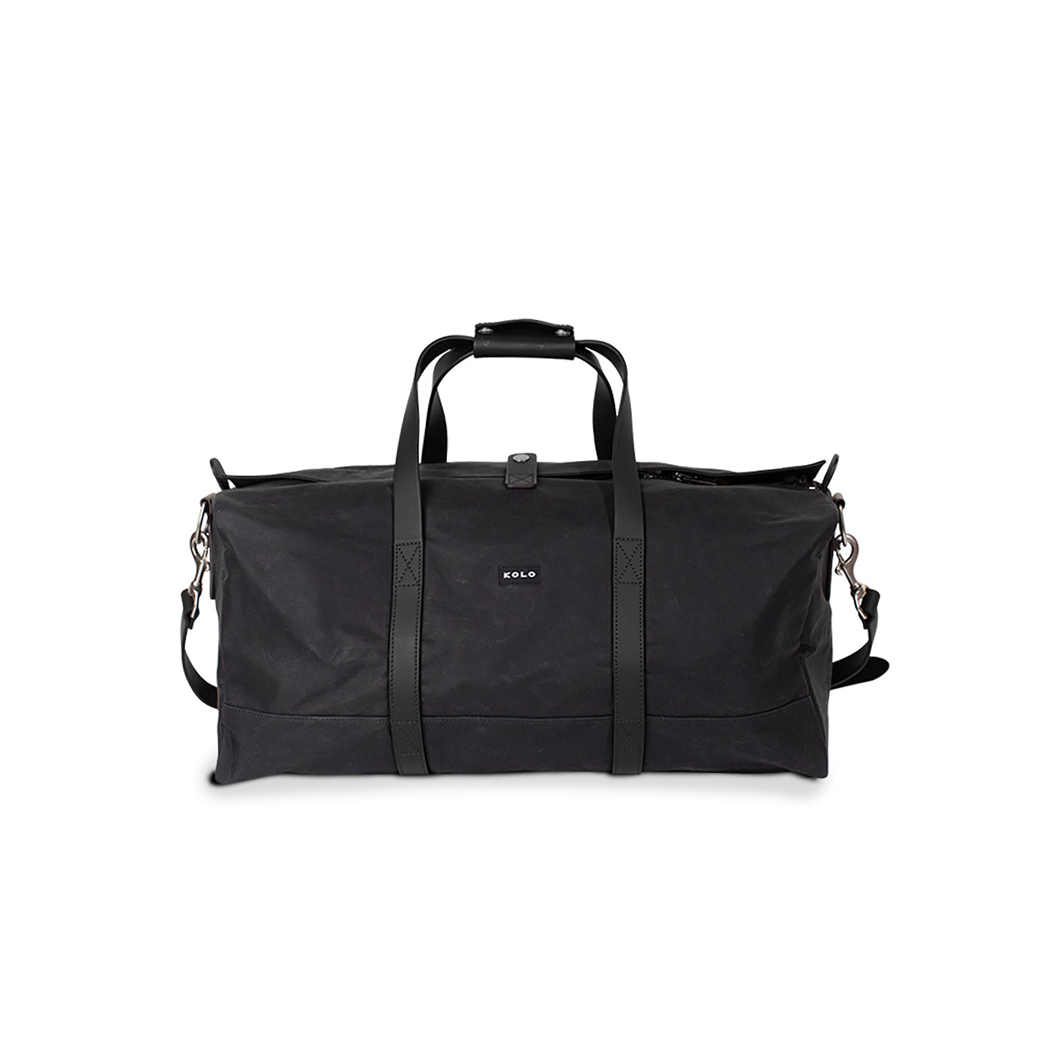 eton weekender duffle in black