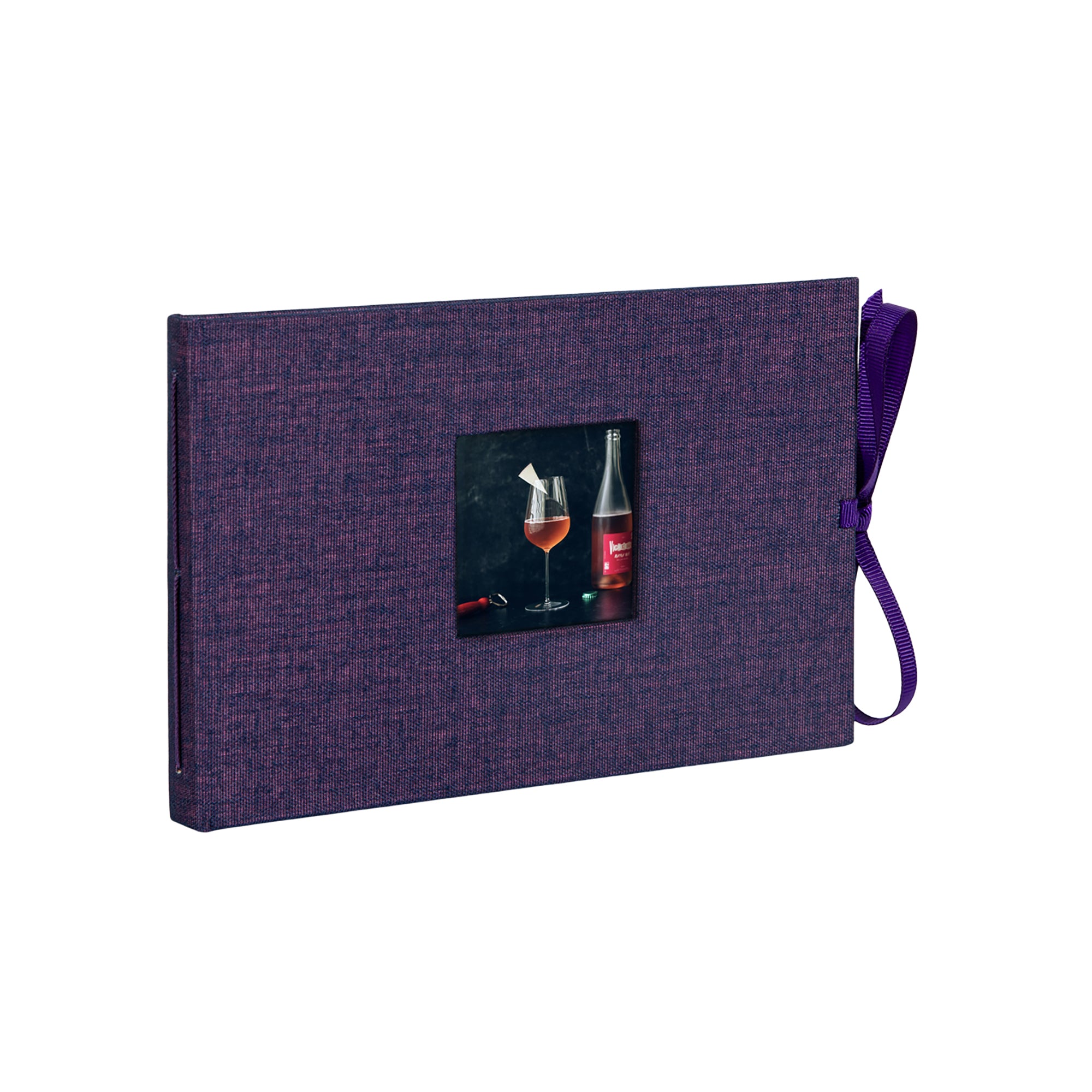 noci photo album in chambray amethyst