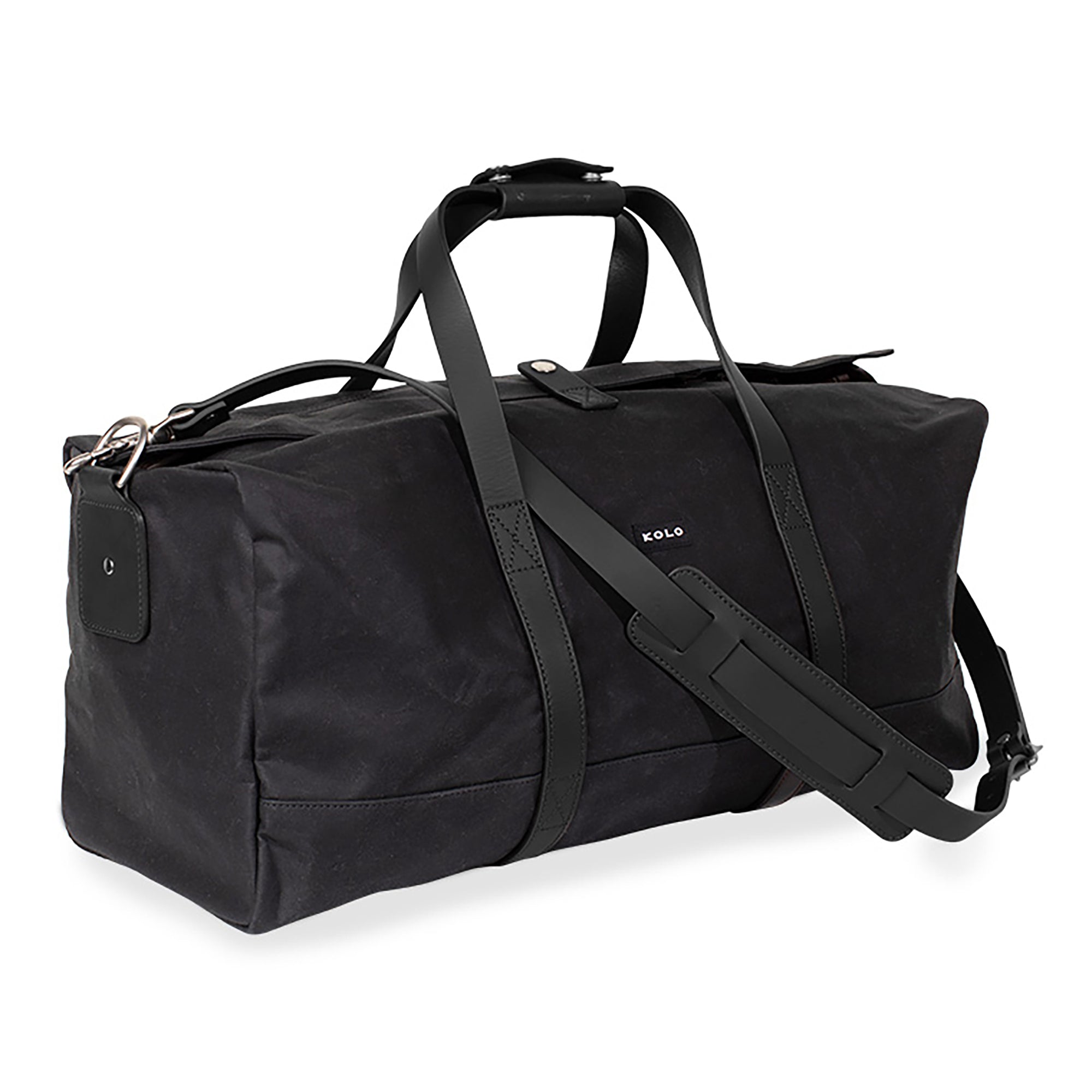 eton weekender duffle in black