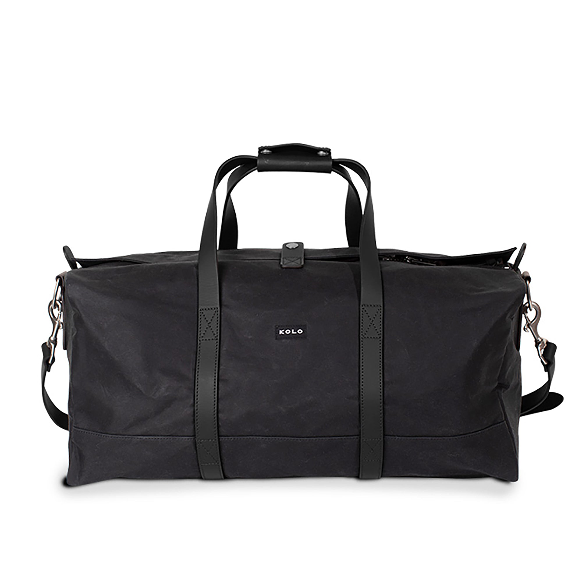 eton weekender duffle in black