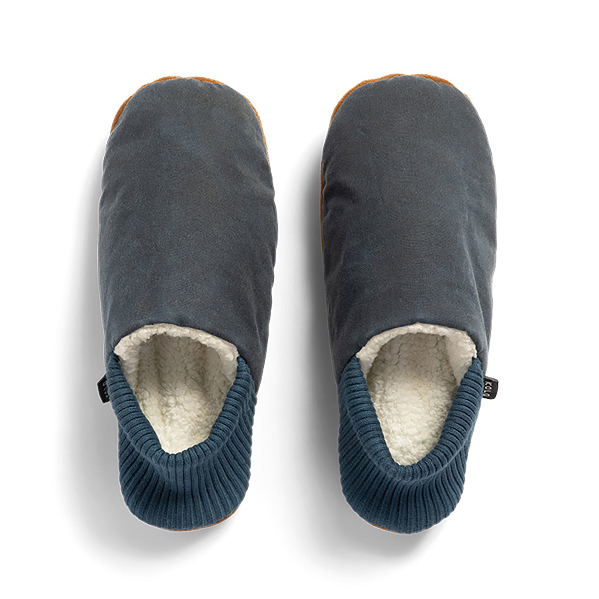 Aberdeen Waxed Canvas House Shoes - Sherpa-Lined