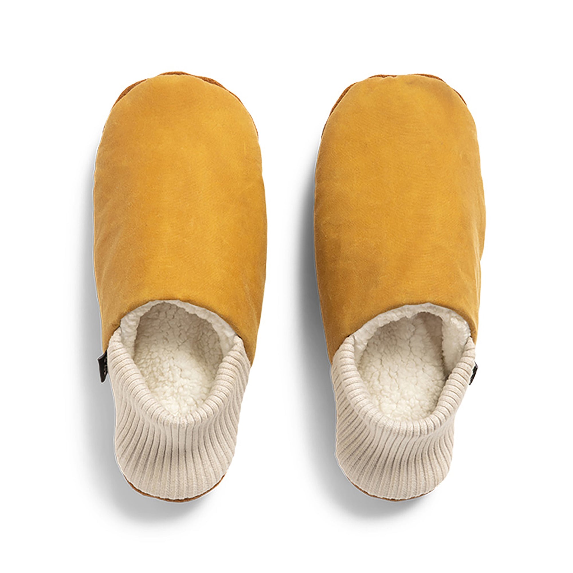 Aberdeen Waxed Canvas House Shoes - Sherpa-Lined