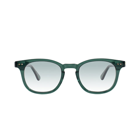chester black gloss polarized sunglasses green lens