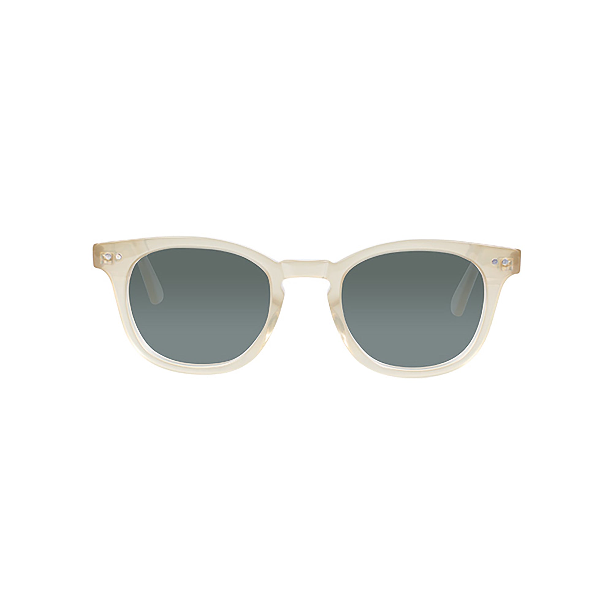 chester honey sunglasses with green lens