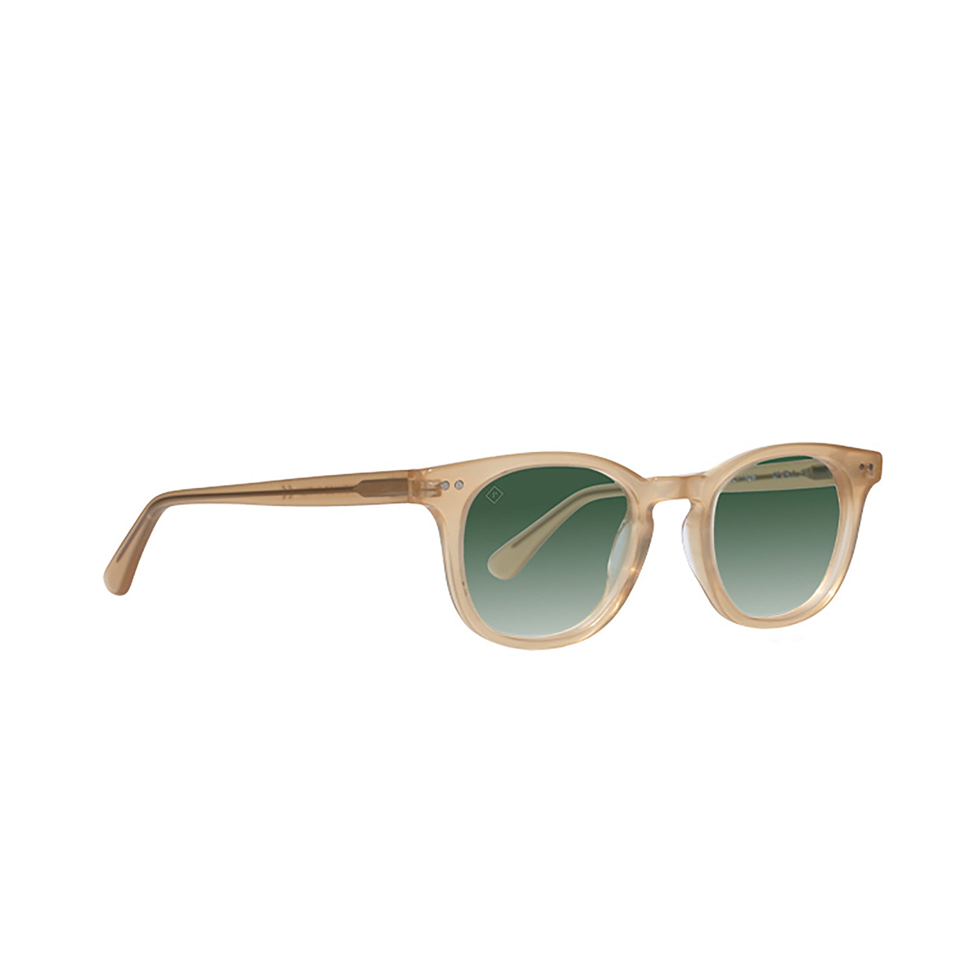 chester honey polarized sunglasses with green lens