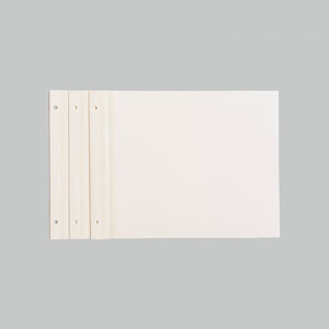 10 SOFT WHITE REFILL SHEETS  - NEWPORT MEDIUM 8.5X11