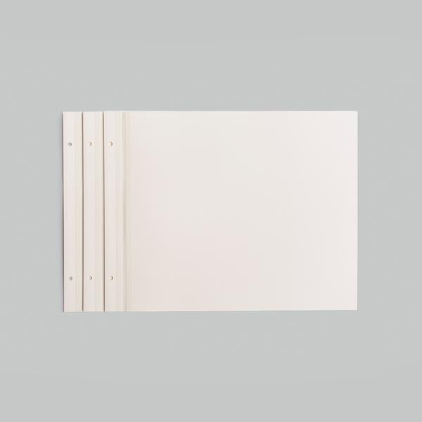 10 SOFT WHITE REFILL SHEETS - NEWPORT LARGE 11X14 Kolo
